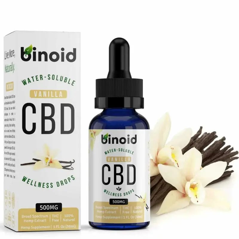 Binoid-Water-Soluble-CBD-Drops-Vanilla.jpg Binoid Water-Soluble CBD Drops-Vanilla - Image 1